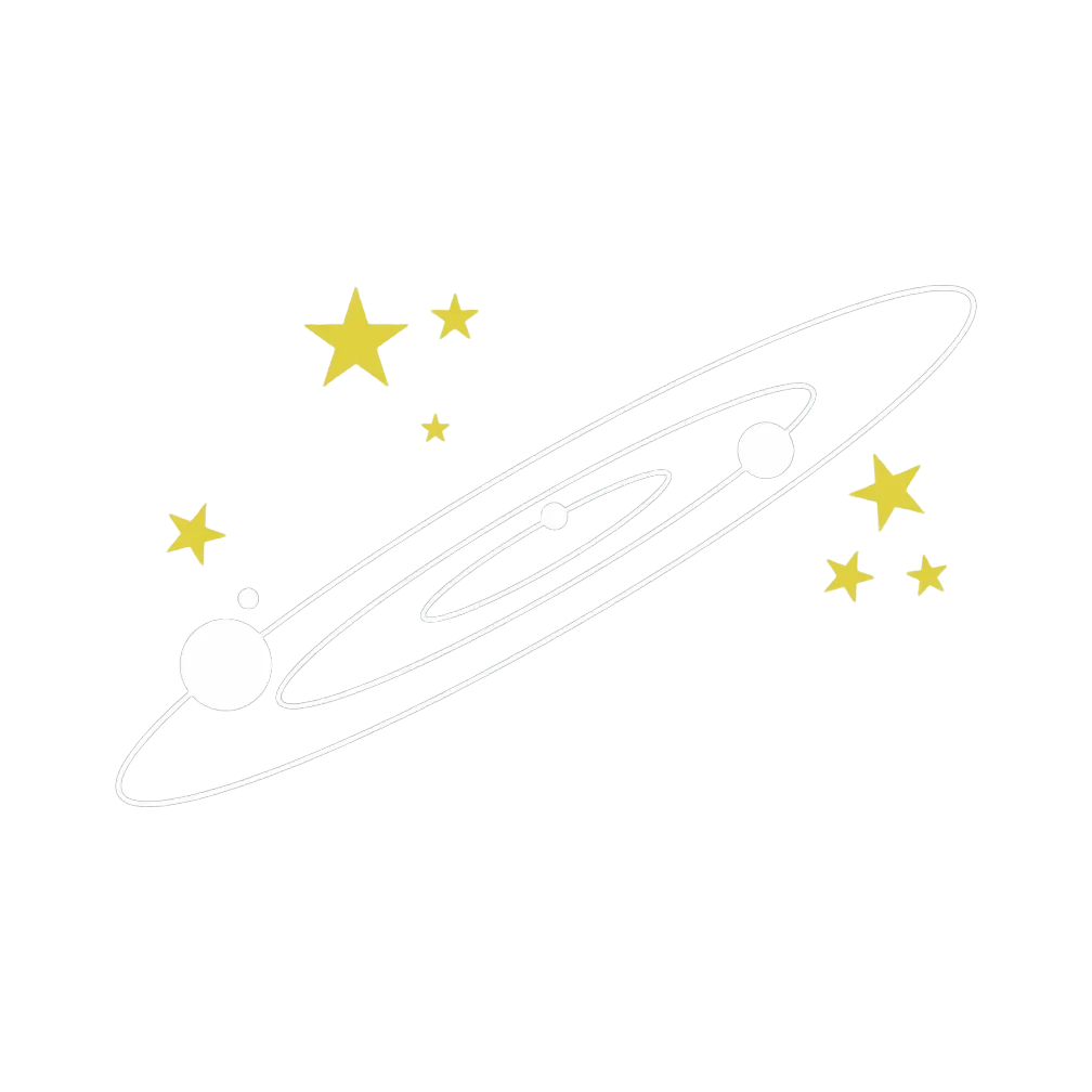 Planet icon logo design illustration White